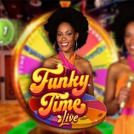 Official Live Casino logo: Funky Time by Evolution at SlotRoyals Casino