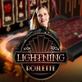 Official Live Casino logo: Lightning Roulette by Evolution at SlotRoyals Casino