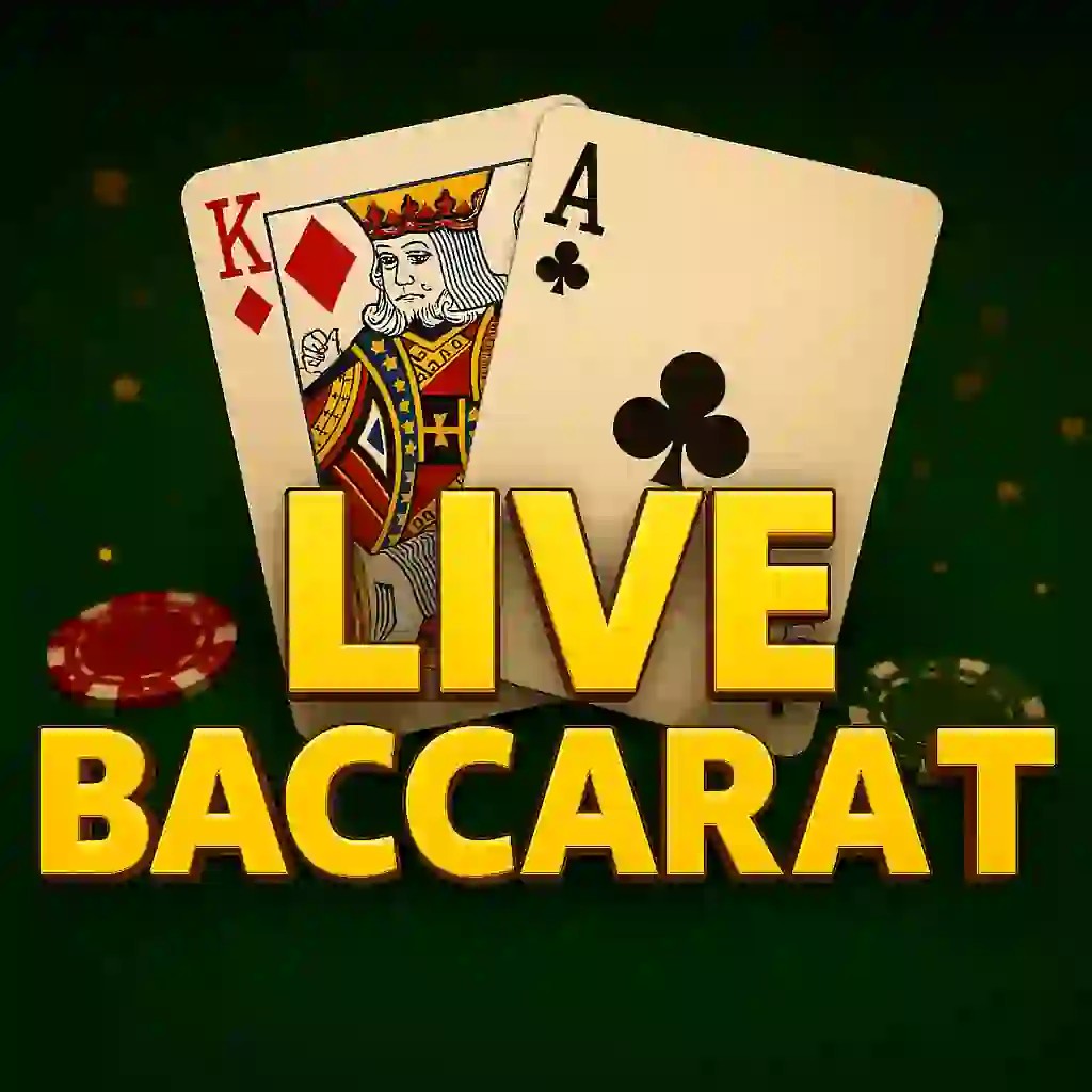 Live Casino logo of Live Baccarat from Evolution at SlotRoyals Casino