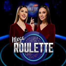 Mega Roulette game by Pragmatic Play – logo hosted on SlotRoyals Casino