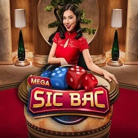 Mega Sic Bac online game logo by Pragmatic Play on slotroyals.eu