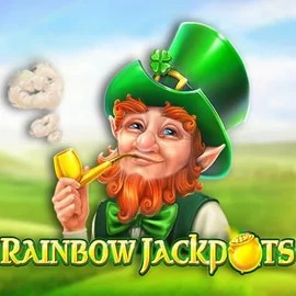 Rainbow Jackpots online game logo by Red Tiger Gaming on slotroyals.eu