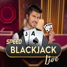 Speed Blackjack slot logo by Pragmatic Play at SlotRoyals Casino