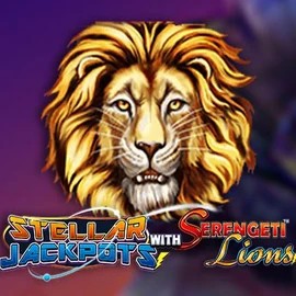 Stellar Jackpots with Serengeti Lions casino game by Lightning Box Game – featured logo at SlotRoyals Casino